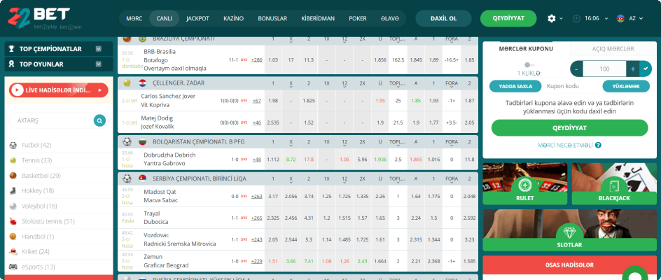 22Bet vebsayt 22Bet vebsayt